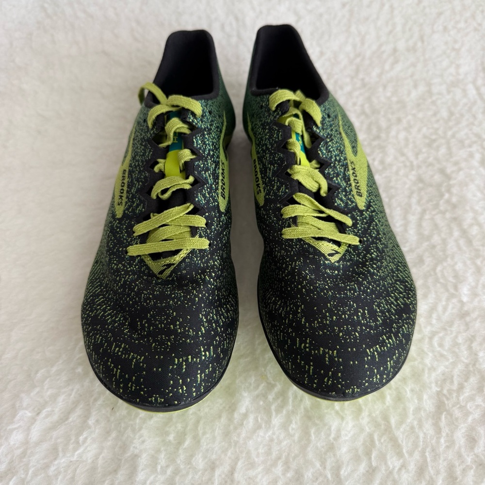 Brooks Men's Spikeless Green and Black Running Shoes, Size 6.5 Medium/D - Picture 4 of 11